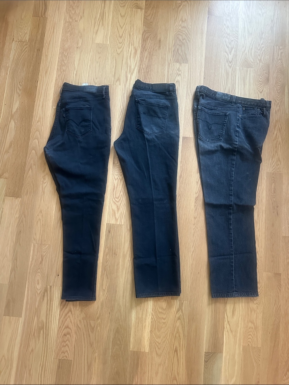 Three Pairs of Black Jeans